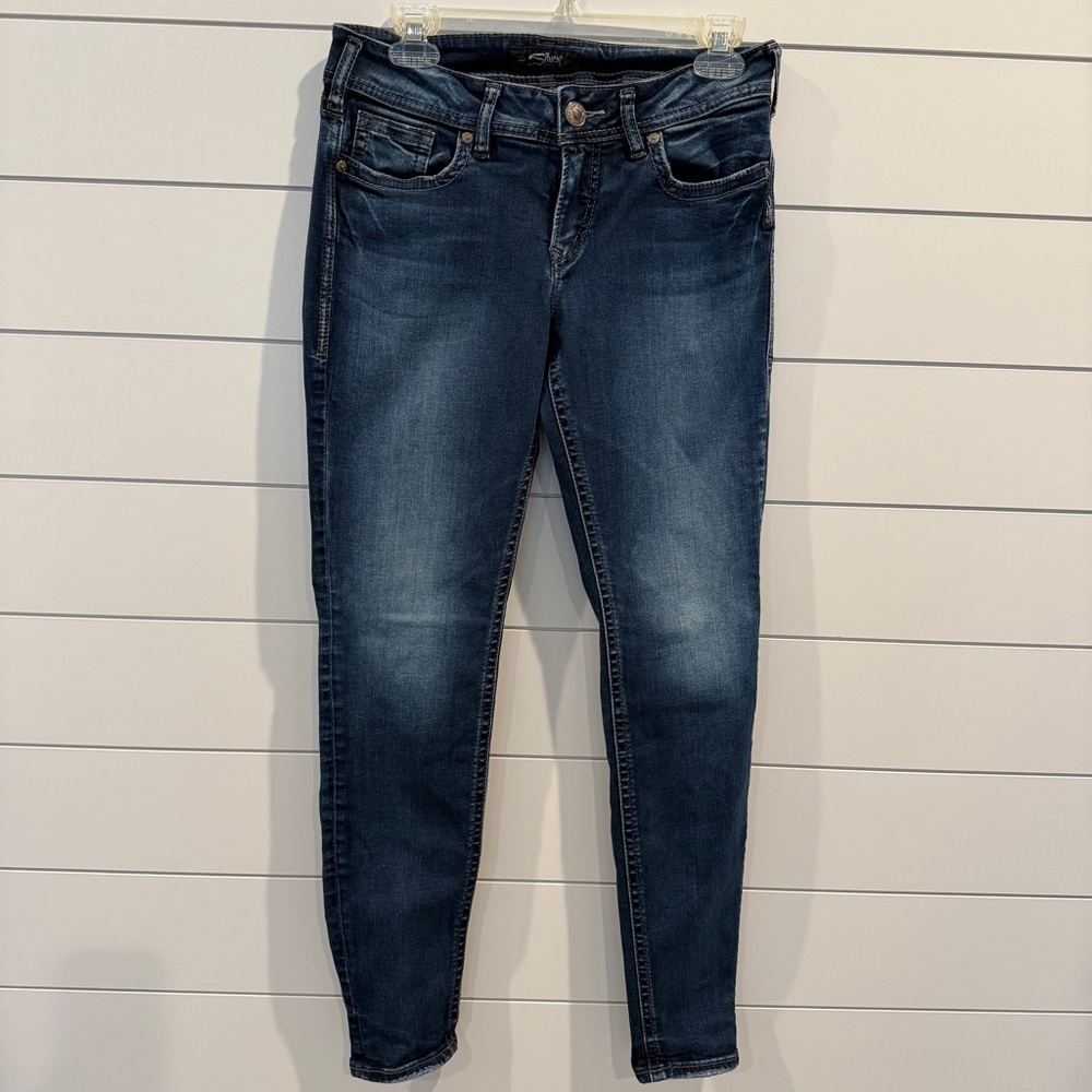 Silver Jeans Women's Dark Indigo Skinny Jeans
